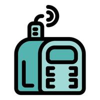 Wireless router providing stable internet connection for modern devices vector