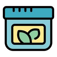 Eco friendly packaging promoting sustainable practices with leaf icon vector