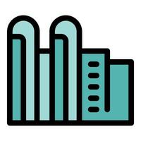 Growing business graph showing increasing revenue and success vector