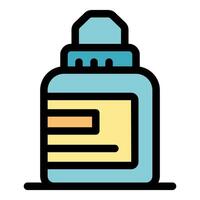 Correction fluid bottle for fixing mistakes in documents vector