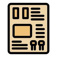 Modern electrical panel displaying circuit information and fuse placement vector