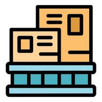 Building standing on strong foundation symbolizing stability and growth vector