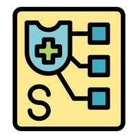 Healthcare strategy planning with secured network connection vector