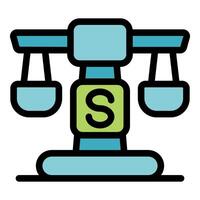 Playground swing balancing with letter s representing safety and fun vector