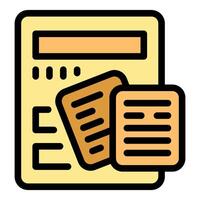 Digital documents exchanging through online platform vector