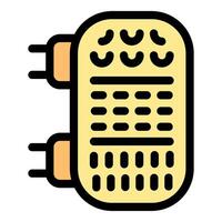 Electronic microchip connecting computing power through circuit board vector