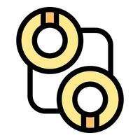 Two rolls of adhesive tape symbolize secure bonding and packaging solutions vector