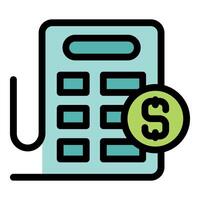 Parking meter showing price with dollar symbol icon vector
