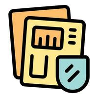 Protecting valuable business documents with secure storage and protection vector
