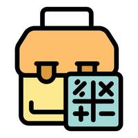 Calculating budget with portfolio, business accounting and financial analysis concept vector