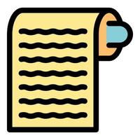 Rolled paper representing documents, contracts, and agreements vector