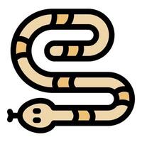Desert snake slithering through the sand dunes, showing its reptile beauty vector