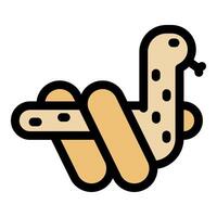 Inflatable pool toy snake floating on water surface vector