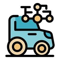 Smart car sharing network depicting innovative transportation solution vector