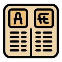 Online translator translating text from different languages vector