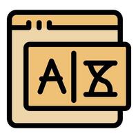 Ai website content generating with automated writing software vector