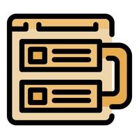 Web hosting representing online server and data storage vector