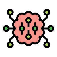 Brain power improving with setting control representing machine learning and ai vector