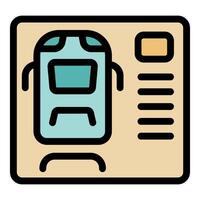 Train showing on gps tracking system interface vector