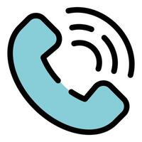 Ringing phone icon symbolizing incoming call or communication vector