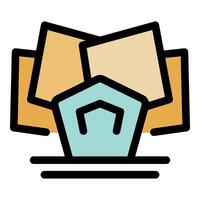 Decentralized storage protecting data with blockchain technology vector