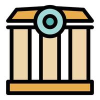 Greek parthenon building showing classical architecture and history vector
