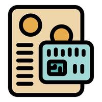 Credit card processing system managing online transactions and payments vector