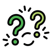 Question marks exploding with ideas and solutions vector