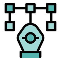 Algorithm managing network connections with multiple devices vector