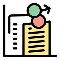 Data moving from server to document, illustrating data transfer vector