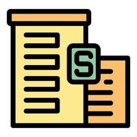 Storage building representing saving money and investment strategy vector