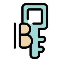 Hygiene key preventing touching germs and bacteria vector