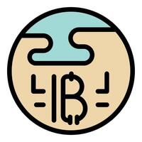 Libra cryptocurrency coin showing global digital payment vector