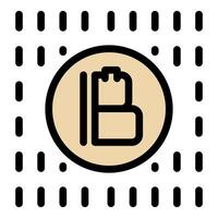 Bytecoin cryptocurrency logo displaying innovative digital currency technology vector