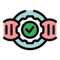 Effective integration process ensuring seamless data synchronization and workflow efficiency vector