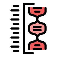 Dna sequencing is analyzing genetic information by measuring dna strands vector