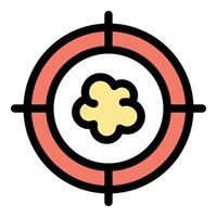 Targeting popcorn, achieving precise aim with a snack focus vector