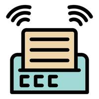 Wireless credit card machine processing transaction vector