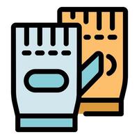 Gardening gloves protecting hands while working in the garden vector