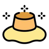 Bucket hat shining with cleanliness and softness vector