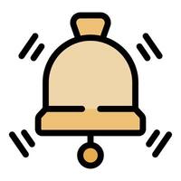Ringing bell icon symbolizing notifications and alerts vector