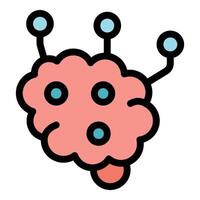 Brain connections developing artificial intelligence and neural network vector