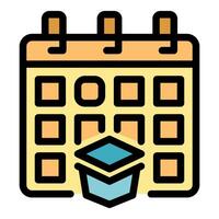 Calendar showing dates of islamic holy month ramadan and kaaba icon vector