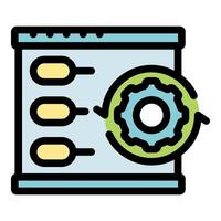 Web page implementing continuous integration and continuous delivery vector