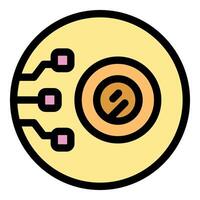Digital eye scanning showing electronic data analysis and surveillance technology vector
