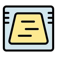 Retro cartridge showing three horizontal lines representing data vector