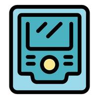 Portable gaming console representing entertainment and nostalgia vector