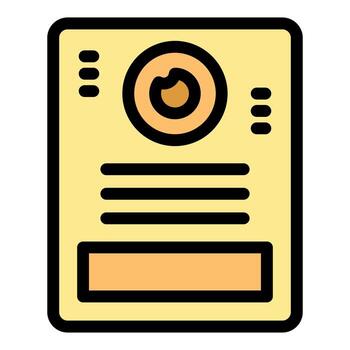 intercomunicador dispositivo demostración moderno seguridad sistema para Departamento edificio vector