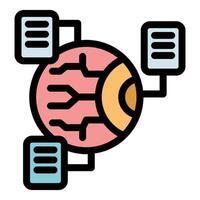 Cyber eye scanning and analyzing digital data from multiple sources vector