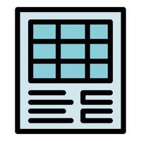 Modern touchscreen control panel with grid display and buttons vector